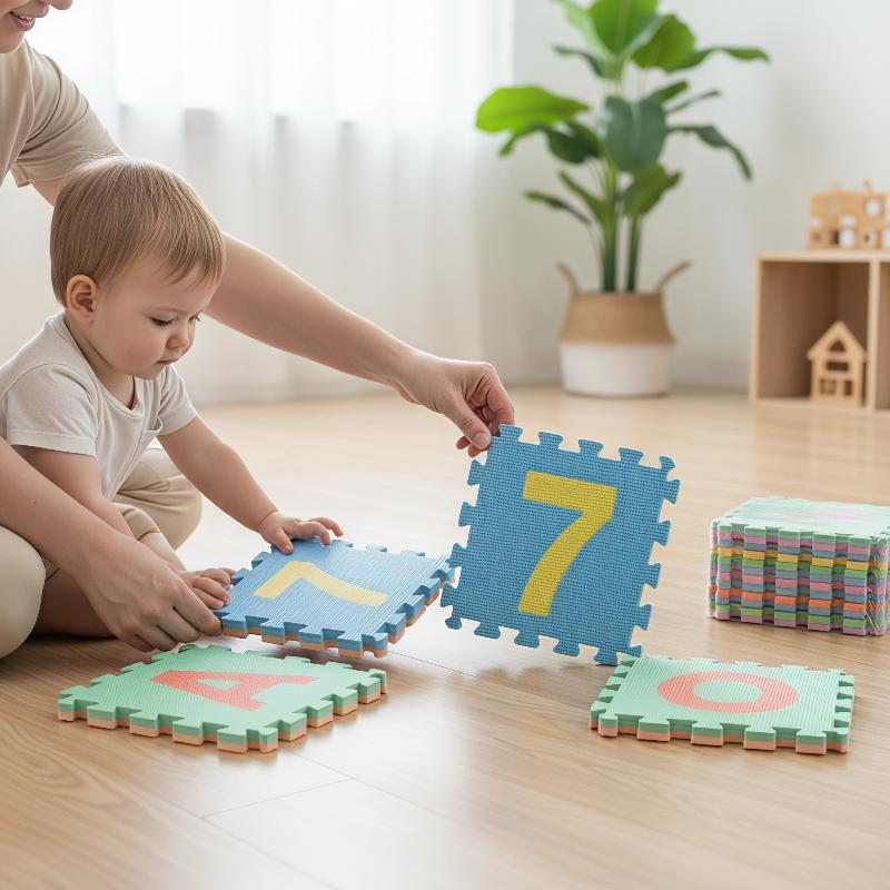 Number Puzzle Foam - Toksik Olmayan PE Köpük Bulmaca Oyun