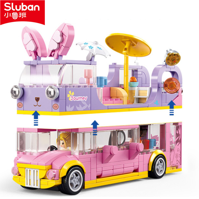 Happy Kids Education - Sluban 412 Parça Yapı Taşları Tavşan