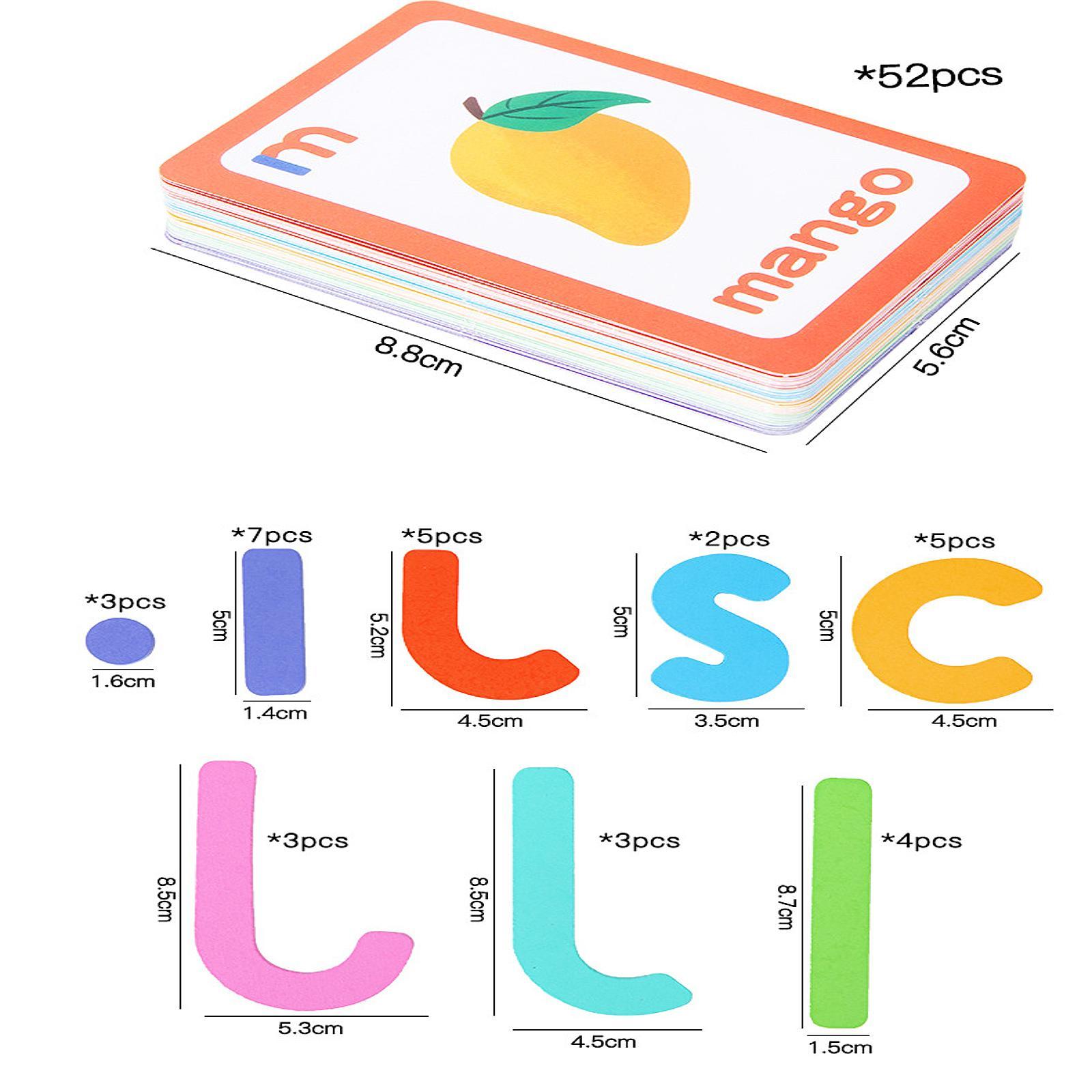 Flash Card Alphabet - Alfabe Flaş Kartları Oyuncakları Okul Öncesi