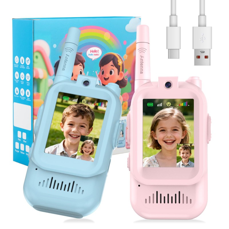 Kids Educational Videos - Magecam Çocuklar için Video Telsizler 2'li