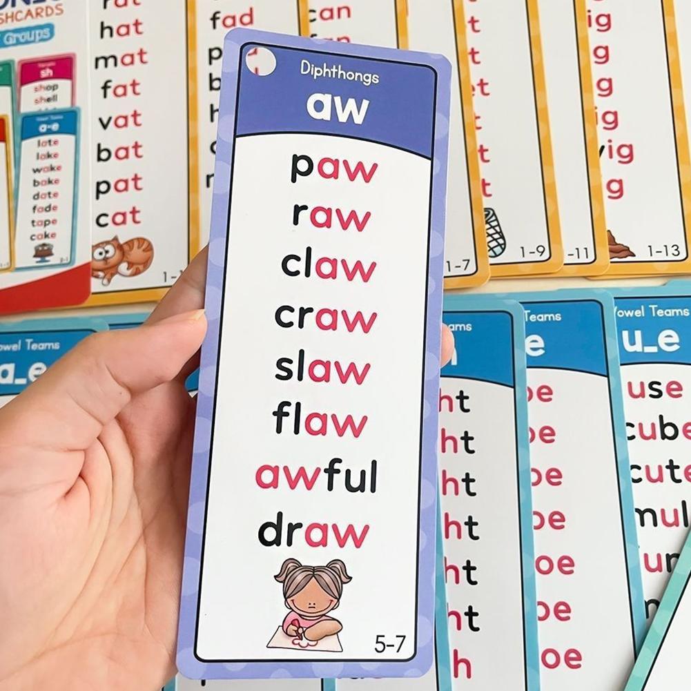 Flash Card Alphabet - 117 Grup Çocuklar için Ses Bilgisi