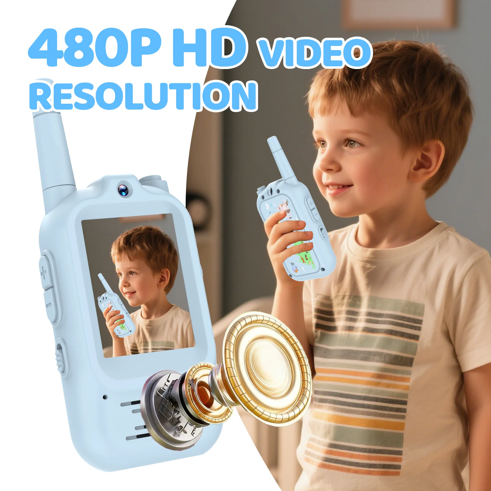 Kids Educational Videos - Video Walkie Talkie Çocuklar için Şarj