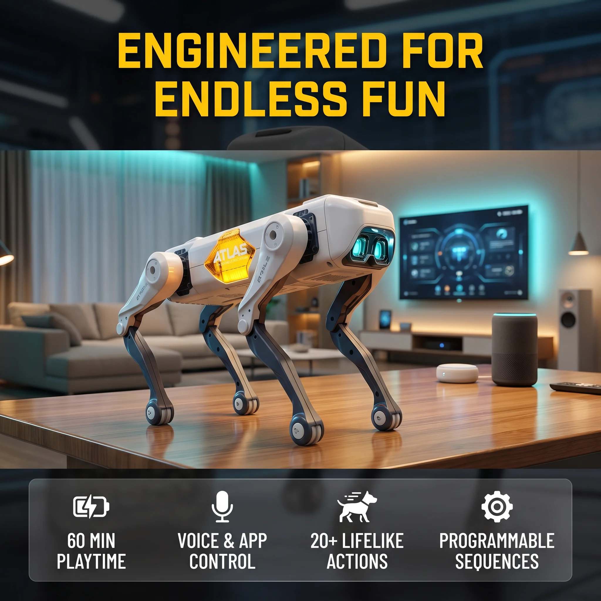 Kids Education And You - Yapay Zeka Akıllı Robot Köpek, Sesli