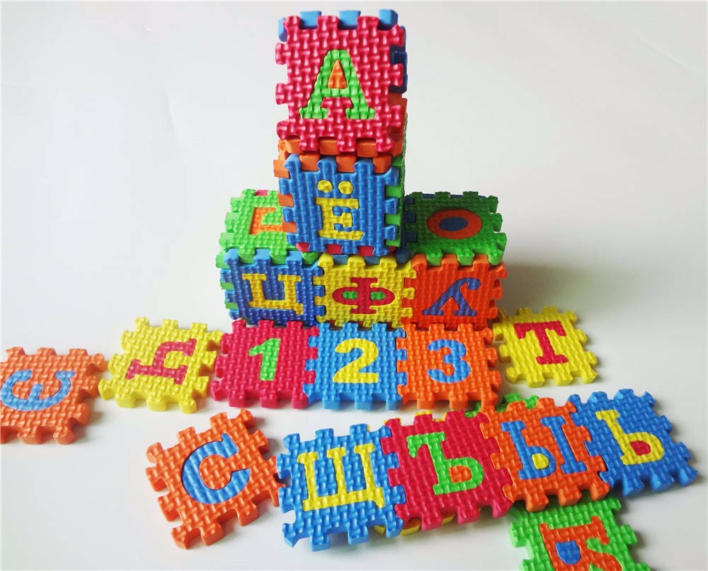 Rusya çocuk Mini EVA köpük hal - Number Puzzle Foam incelemesi ve fiyatı