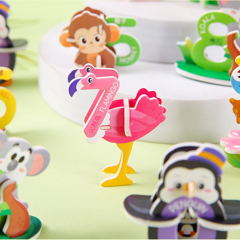 3D karikatür hayvan numarası k - Number Puzzle Foam incelemesi ve fiyatı