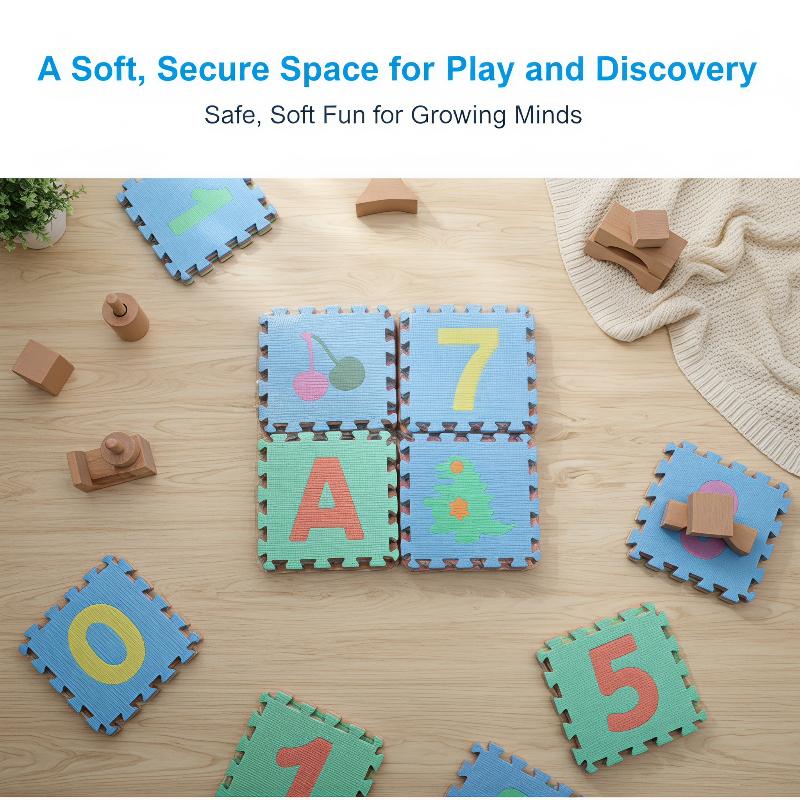 1 Parça Birbirine Geçen PE Köp - Number Puzzle Foam incelemesi ve fiyatı