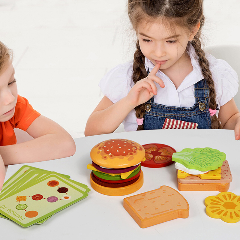 【HAPPY】Ahşap Hamburg Sandviç İ - Happy Kids Education incelemesi ve fiyatı